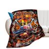 Firefighter blanket gift for firefighter man dad husband adult bedroom living room decoration flannel blanket