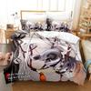 Комплект постельного белья Bakemonogatari Single Twin Full Queen King Size Bed Set Adult Kid Bedroom Duvetcover Sets Anime Bed Sheet Set