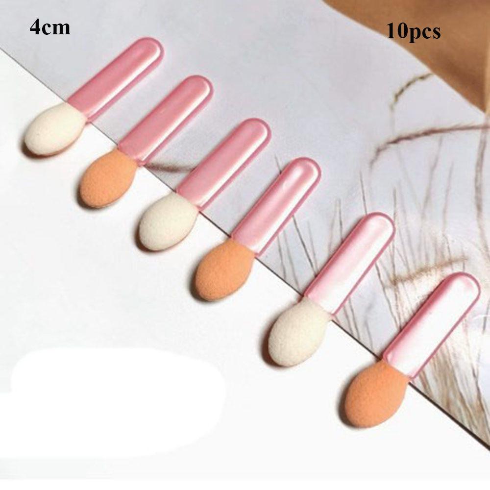 10 шт. Портативный двухсторонний латексный спонж Одноразовая кисть для теней Инструменты для макияжа