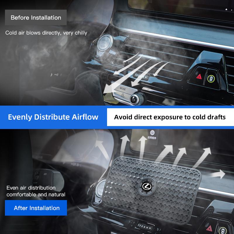 Air Conditioning Wind Shield Windproof Car Air Outlet Baffle Anti Direct Blowing Key For Lexus IS250 RX RX300 IS300h Ct200h IS FP2