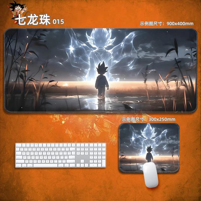 Аниме Коврик для мыши Dragon Ball Кожаный коврик для мыши Устойчивый Маленькие мальчики Защита запястья Коврик для клавиатуры Настольный коврик Анимация Сон Гоку Декоративная скатерть