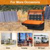DSLEAF Solar Panel Holds 2 Compatible with Jackery SolarSaga and Anker SOLIX Solar Panel Storage Bag Bag, Panels, 100/200 PS100/PS200,