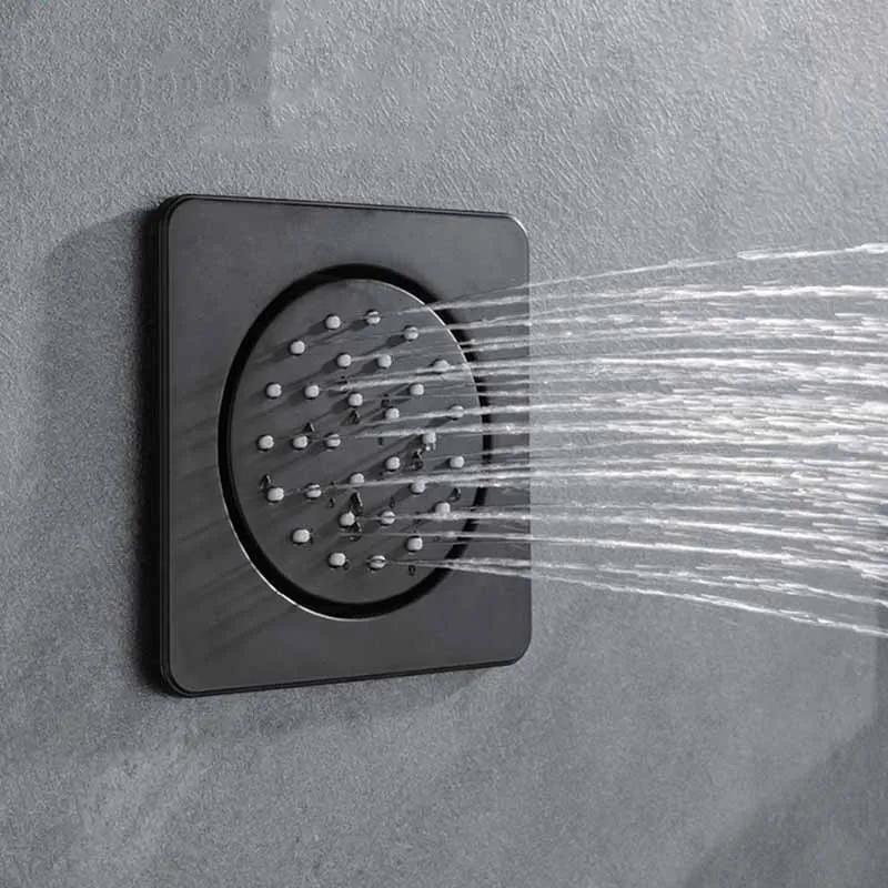 Brass Bathroom Side Shower Sprayer Concealed Installatio Side Shower Jets Spary Black/Rose Gold/Chrome/Brushed Gold