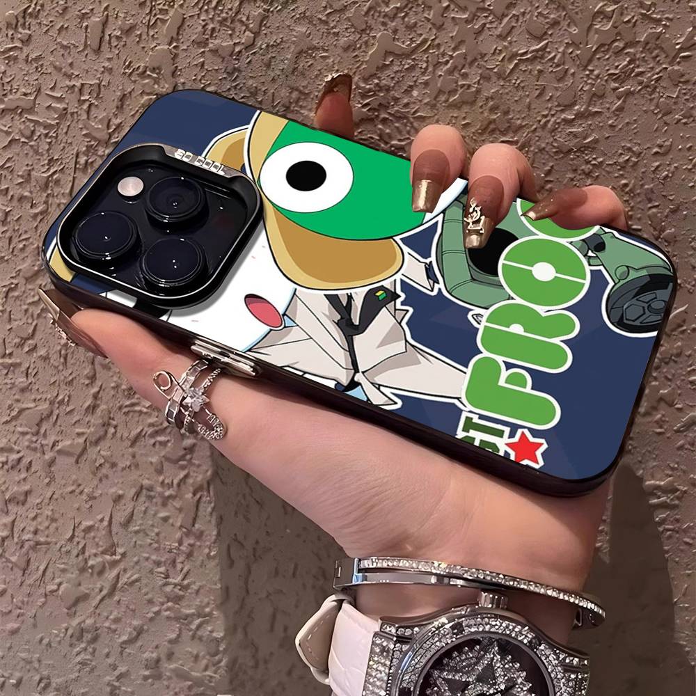 Кероро Лягушонок Крутой Гансо Сержант Чехол для Телефона Для IPhone 17 16 15 14 13 12 11 Pro MAX Матовый Ударопрочный Задний Противоударный Матовый Чехол