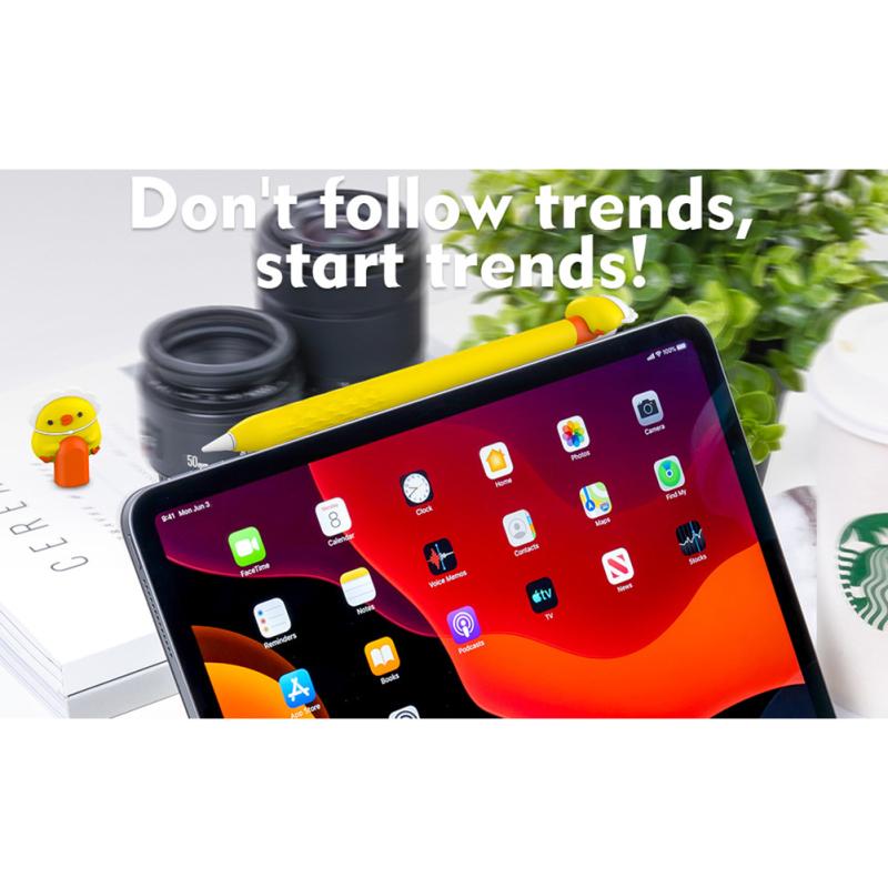 Новый! Портативный мягкий силиконовый чехол-карандаш с героями мультфильмов, емкостный защитный рукав для ручки, совместимый с Ipencil