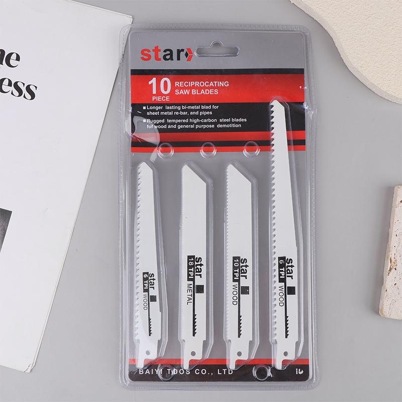 Универсальное лезвие для сабельной пилы по дереву и металлу для DIY и профессионального использования, с крупными и мелкими зубьями