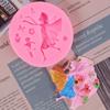 Крылья ангела девушка силиконовая форма помадка украшение торта мыло ручной работы шоколадная форма