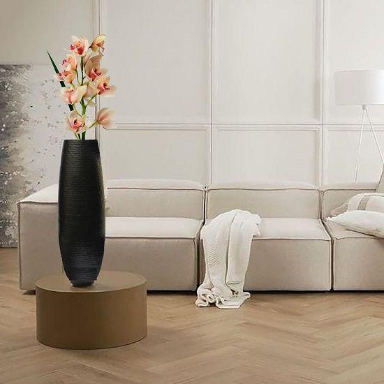 Напольная ваза из кованого железа высотой 24 дюйма - Декоративный акцент ручной работы для современного дома, гостиной, офиса и оформления мероприятий