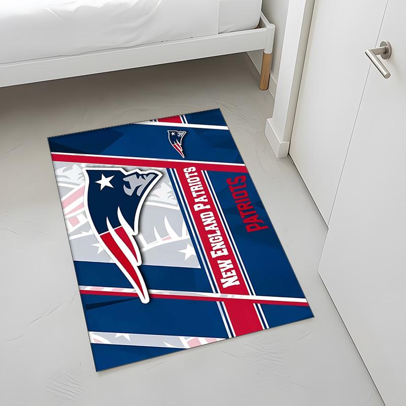 New England Patriots (1) Rug Suitable For Living Rooms Bedrooms Computer Rooms Dining Areas And Placement Under Tables And Chairs Also An Ideal Choice