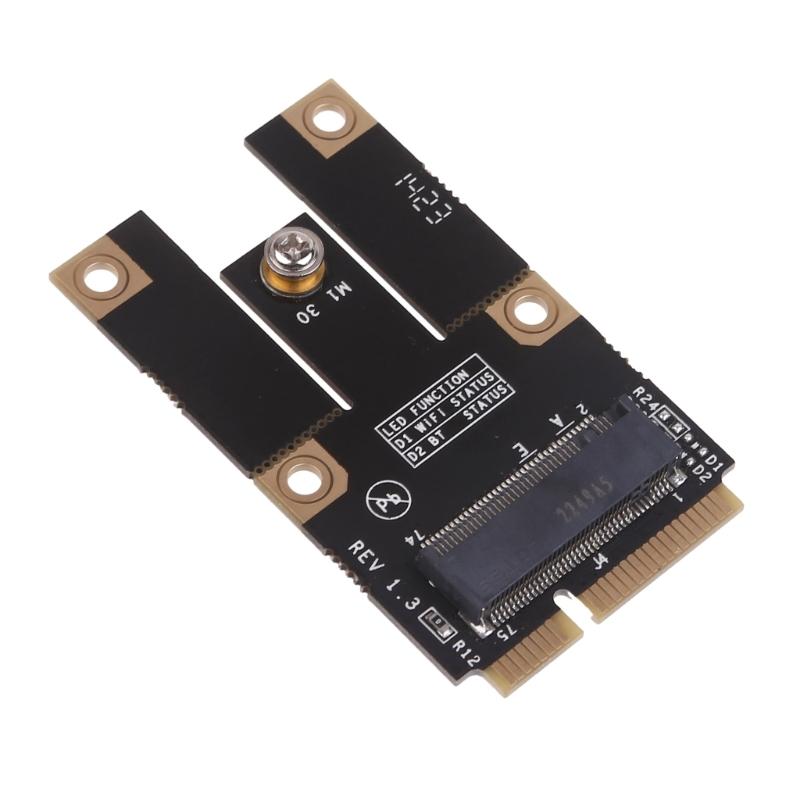 M.2 NGFF To Mini PCIE Adapter Card Converter for Wireless WiFi Bluetooth-compatible Networks Card For AX200 9260 8265