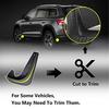 4PC Full Set Flexible Car Fender Flares Extra Wide Body Wheel Arches EVA Plastic