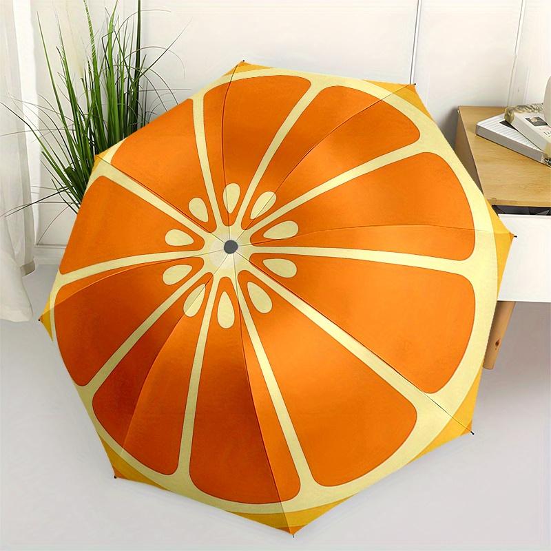 Bright Orange Slices: A Refreshing Twist on Summer Fruits!Umbrella, Portable 3-Fold Umbrella for Men & Women,Christmas Gift ES327