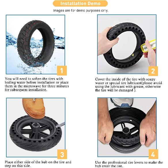 Внедорожная бескамерная шина 9.5 X 2.50 для электросамоката Niu KQi3, аксессуары, сменная шина для переднего/заднего колеса, противоскользящая, амортизирующая (2 шт.)