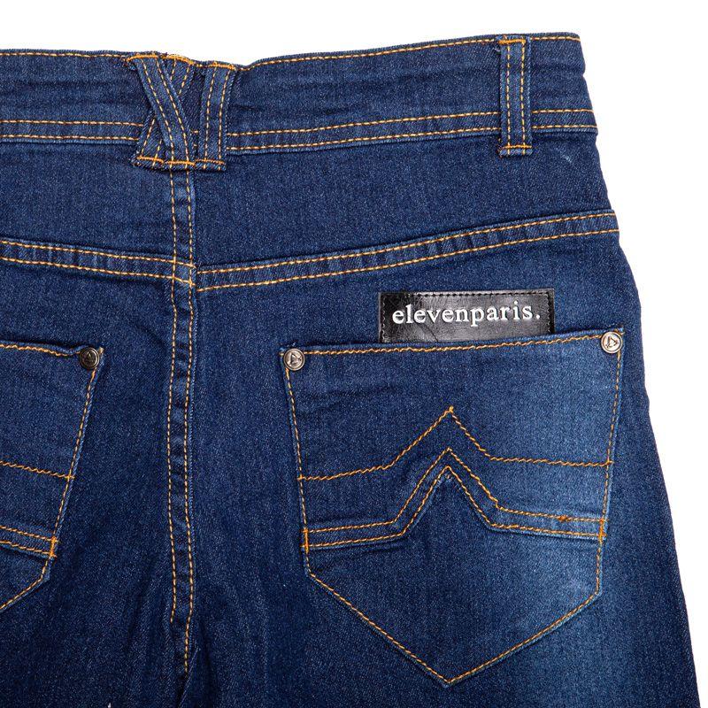 Темно-синие шорты-бермуды детские ELEVEN PARIS