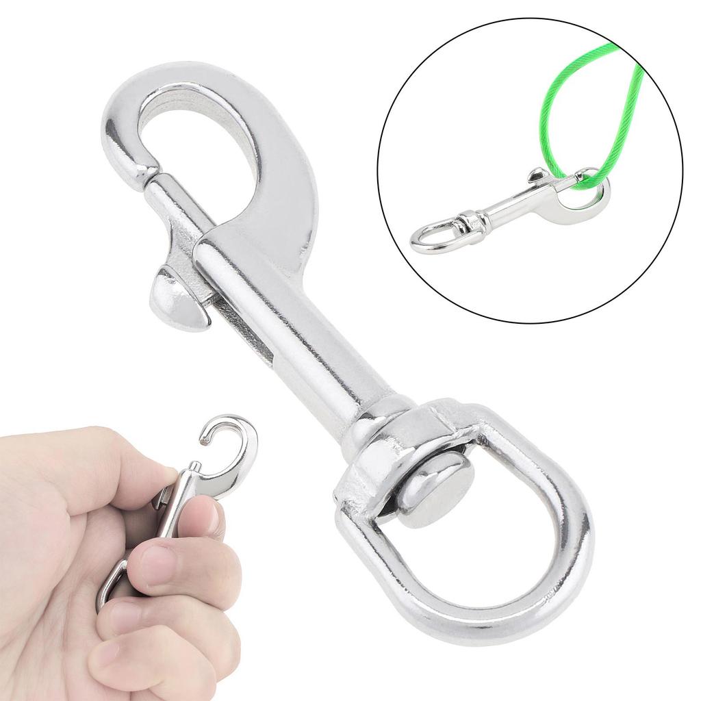Сверхмощный зажим для подводного плавания из нержавеющей стали 316 морского класса для зажима спускового крючка для цепи/односторонняя застежка спускового крючка Пряжка для домашних животных