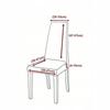 Cover For Chair Narrow Backrest Velvet Plush Thick Light Gray
