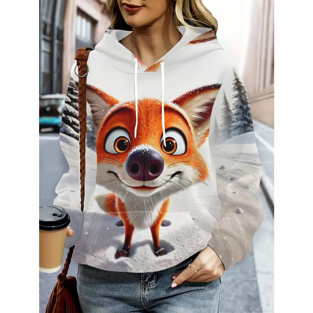 Весенняя толстовка в европейско-американском стиле Винтажный узор с животными Кроликом 3D-печать Толстовка Женская Повседневная Уличная Одежда Свитшот Мужская Одежда Топ