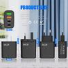Мобильное зарядное устройство PD40W: Быстрая зарядка QC3.0, многопортовый 2U+2C, стандарты ЕС/Великобритании