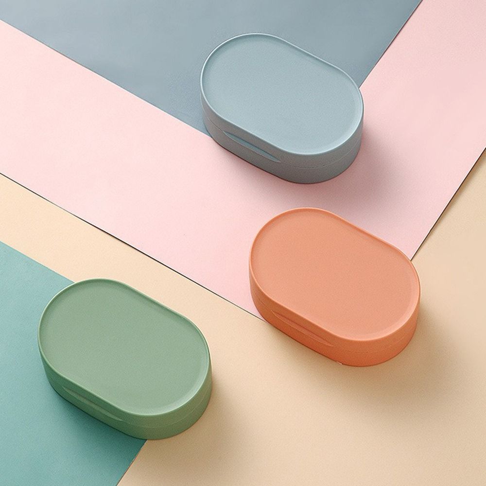 Круглая дорожная мыльница Креативные гаджеты для ванной и душа Портативная мыльница Лоток Бытовая