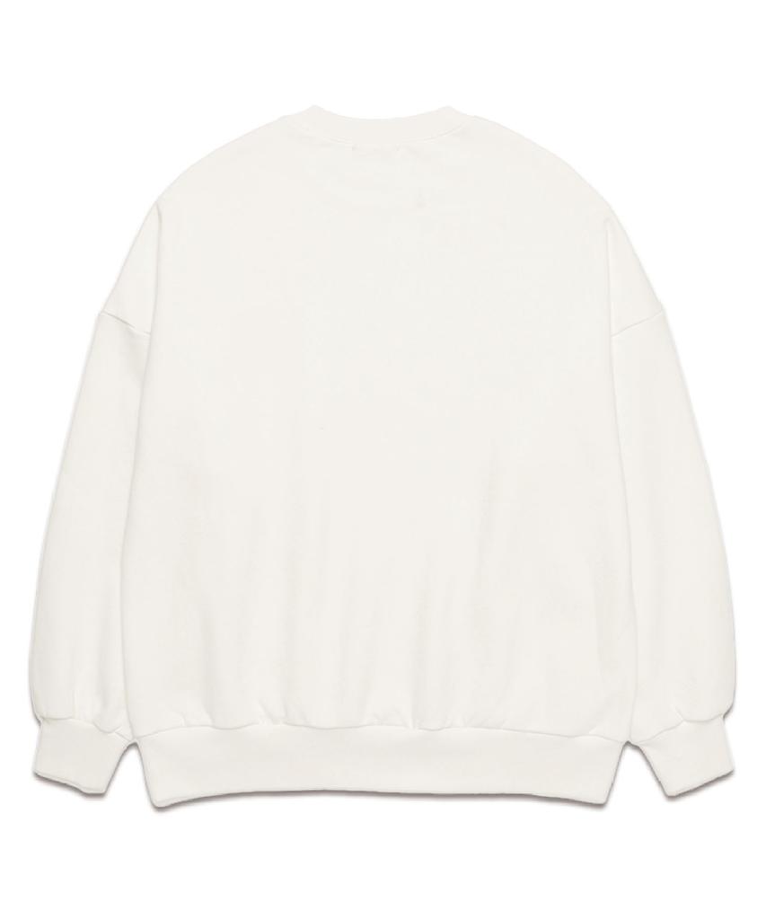 VANNWORKS Mini 1980 Oversized Sweatshirt (Vls0055) White/Orange