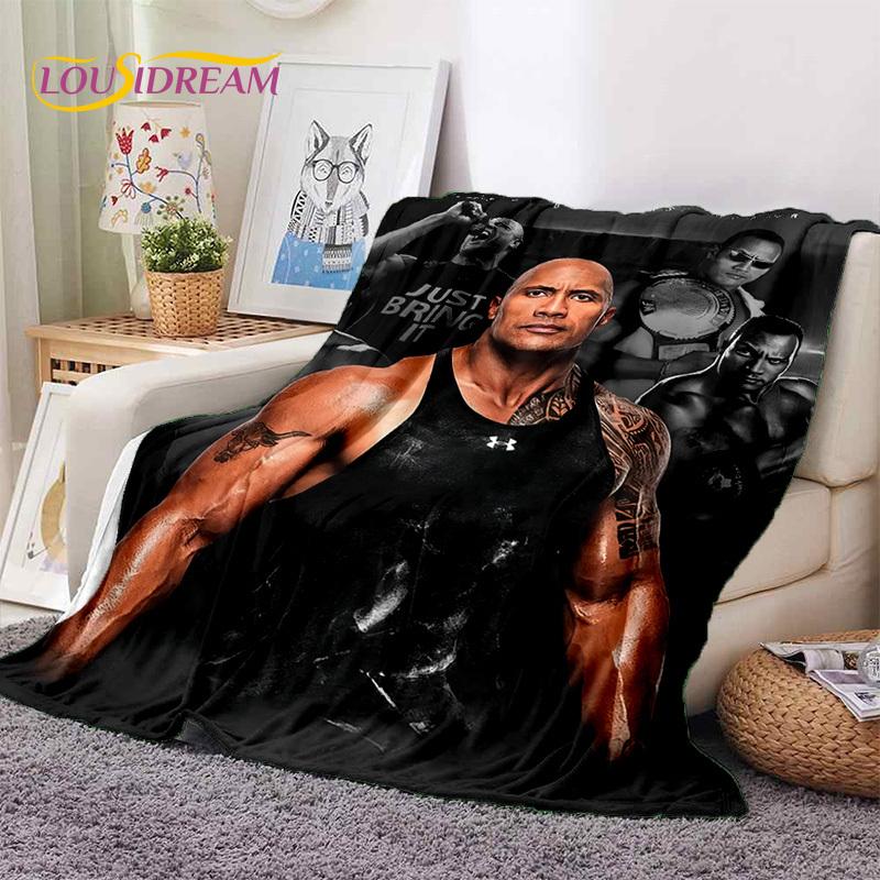 The Rock Dwayne Johnson Actor Soft Flannel Blanket,Throw Blanket Comfortable Blanket for Picnic Beds Sofa Home Bedroom Gift