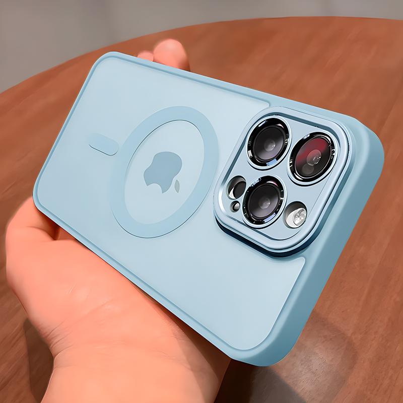 Магнитный прозрачный чехол для Magsafe для iPhone 13 11 12 14 15 Pro Max чехлы защита объектива беспроводная зарядка задняя крышка аксессуары