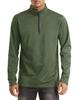 MAGCOMSEN Warm Fleece Sweatshirt for Gym and Army Size L Men's Zip-Up Skiing, Outdoors, Wear, Running, Winter, Green,