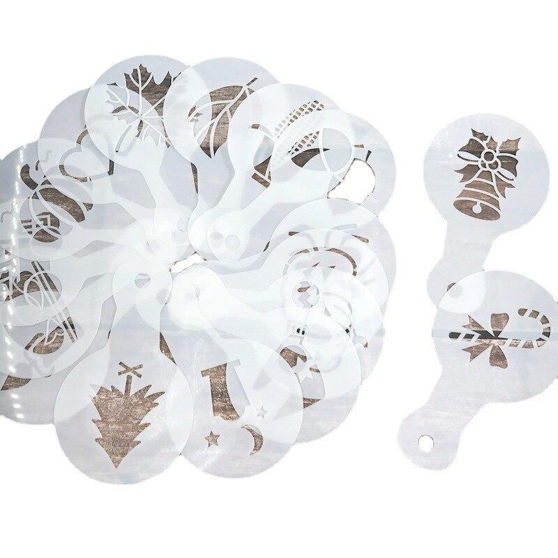 20-25 шт./набор Шаблон для кофейной формы для Дня благодарения Рождества Хэллоуина Шаблоны трафаретов Трафарет для торта Шаблон для скрапбукинга