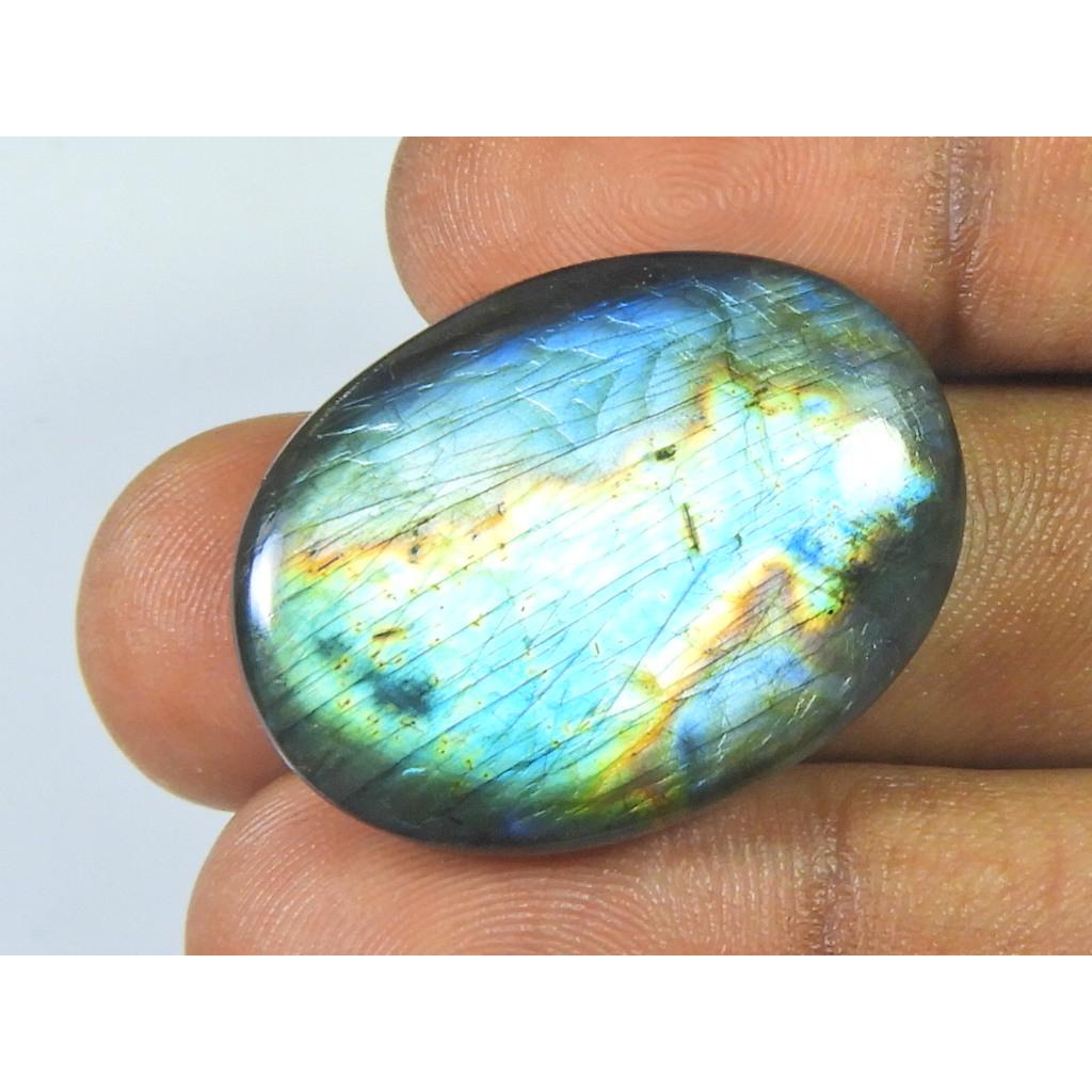 22X30MM натуральный лабрадорит розовый фиолетовый блестящий овальный кабошон россыпью драгоценный камень SK-3285