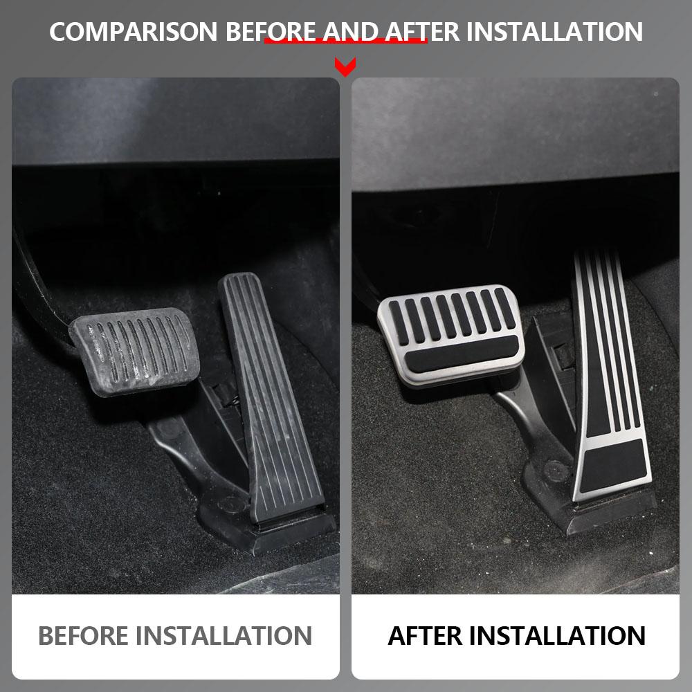 Автомобильные педали для BYD Seal 6 Sealion 7 2024 DENZA D9 Накладка на педаль газа Накладка для тормоза и площадка для отдыха ноги Без сверления Противоскользящие Автомобильные накладки