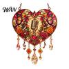 Stained Glass Style Decor Acrylic Suncatcher with Metal Chain, 2D Flat Window Hanging Ornament Vintage Microphone Wall Retro Cowgirl/Microphone