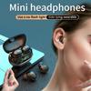 Ultra Small Mini Wireless Bluetooth Headset Peanut Size Invisible In-Ear Earbuds Running Waterproof Noise Hifi Stereo Reduction Earphones