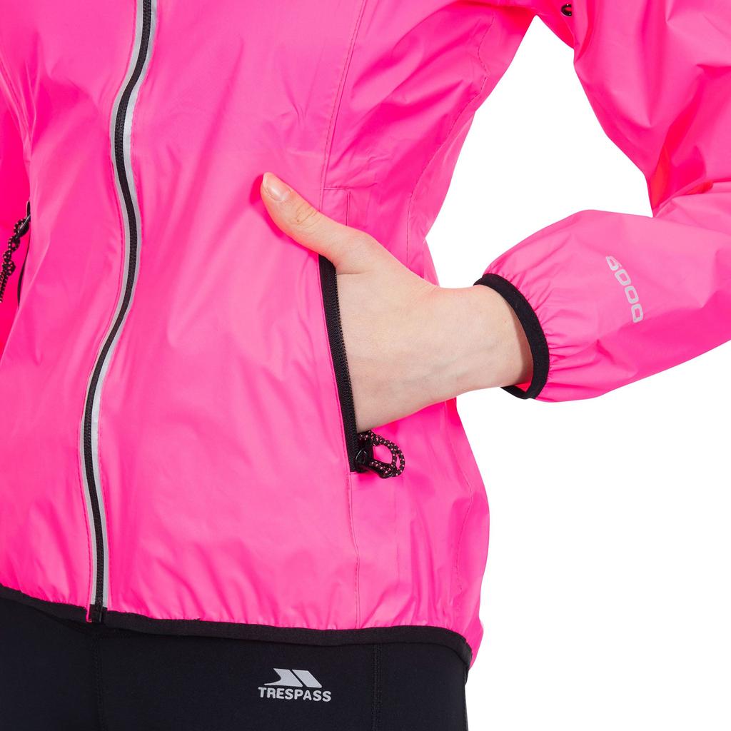TRESPASS Womens/Ladies Beaming Packaway Hi-Vis Jacket