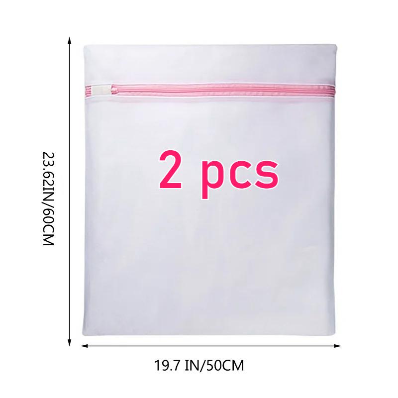 Transparent Zippered Fine Mesh Laundry Bag with Pocket, Reusable Travel Storage Organizer for Shirts, Bras, Socks, Stockings