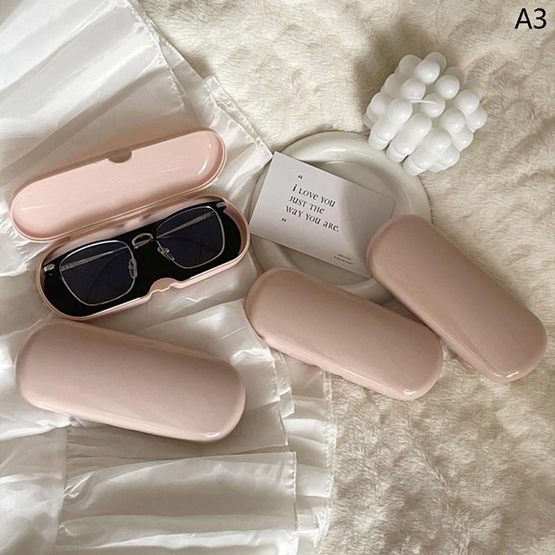 Портативный кремовый футляр для очков, симпатичная коробка для хранения солнцезащитных очков, очков для близорукости