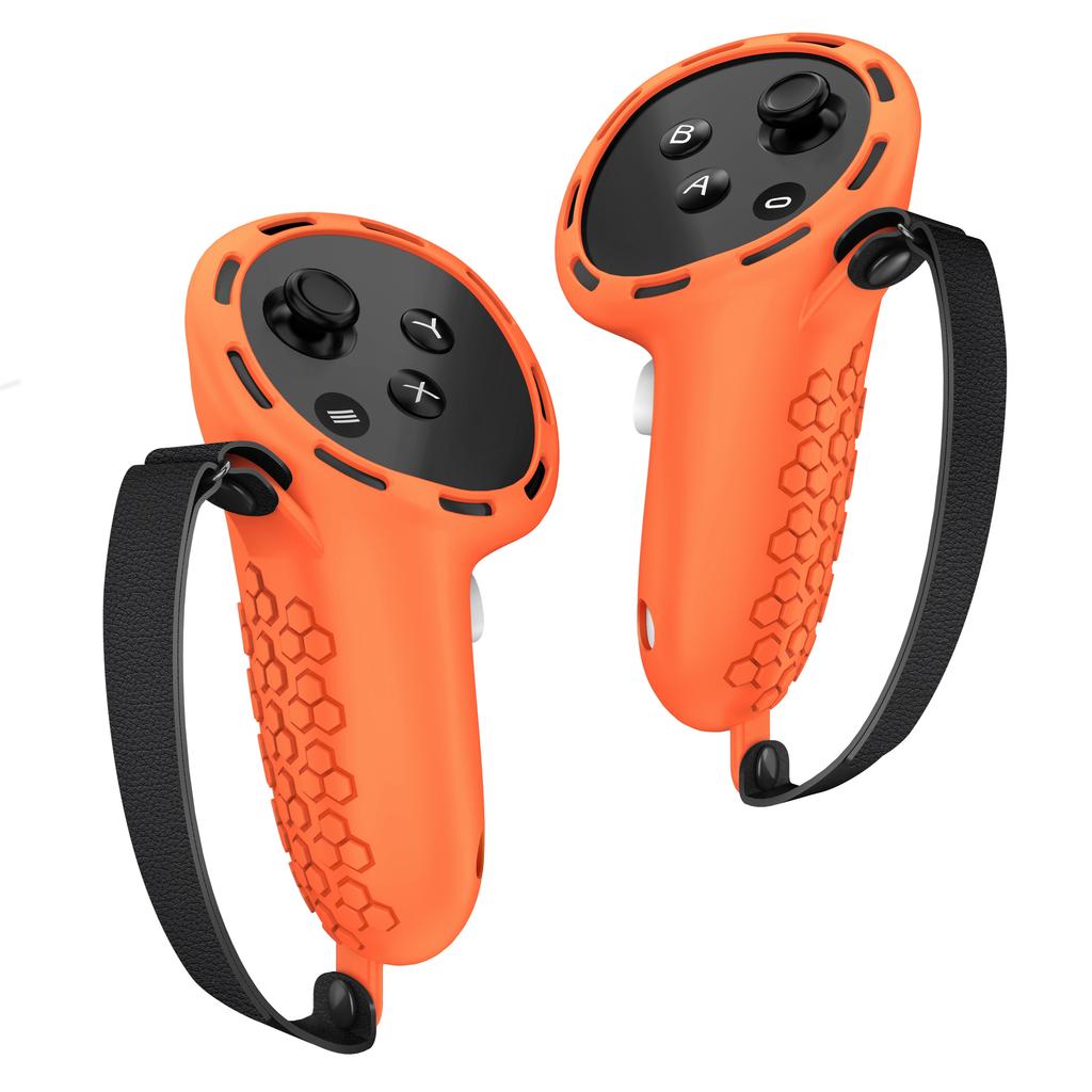 1 пара нескользящих силиконовых чехлов для контроллеров Meta Quest 3/3S VR