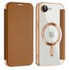 Роскошный прозрачный кожаный кошелек-книжка Магнитный чехол для iPhone 17 16 15 14 13 12 11 Pro Max и 17e и 16e Сумка-кошелек с отделениями для карт Covero