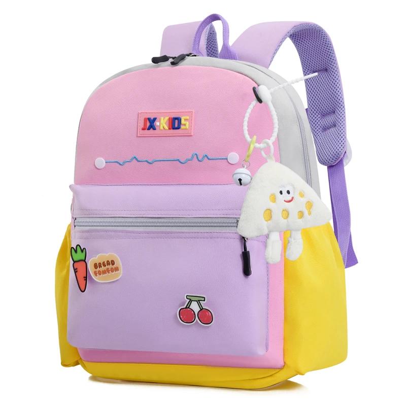 Мягкая задняя молния школьные сумки для женщин удобные для переноски нейлоновые снижение нагрузки детская сумка высокое качество мода