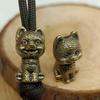Charms Retro Skull Head Pendant Retro Animal Bear Dog Paracord Bead  EDC Outdoor Tool