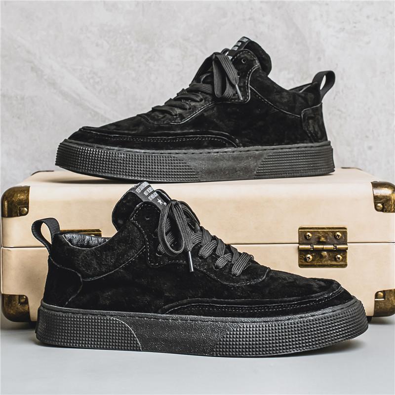 2024 осень новые мужские низкие кеды на шнуровке, модные повседневные туфли на платформе, универсальные модные мужские спортивные кеды для скейтборда