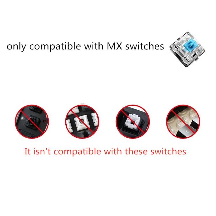 Xiaomi Градиентные Черно-Розовые Боковая гравировка Колпачки для клавиш PBT Double Shot Колпачок для клавиш Для переключателей Cherry MX Игровая Механическая клавиатура RGB Колпачки для клавиш