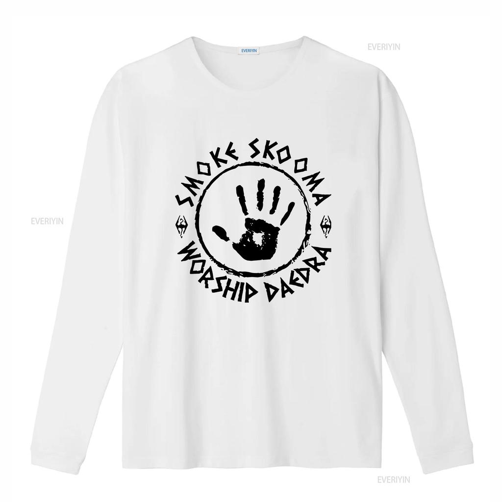 Smoke Skooma Worship Daedra Heartbeat Video Games Computer T Shirt Top 509 vintage Washed Comfortable homme Stretched graphic