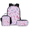 Модный Популярный Новинка бабочка 3D Печать 3 шт./Комплект Студенческие Школьные Сумки Рюкзак для Ноутбука Рюкзак Сумка через плечо Сумка для обеда Пенал