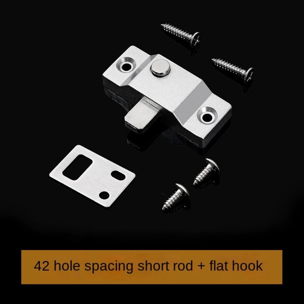 Zinc Alloy Sliding Door Latch Anti-theft Security Bolt Latch New Cabinet Buckle Door