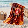 Girona FC Print Microfiber Beach Towel Quick Dry Absorbent Large Towel For Beach Swimming Travel