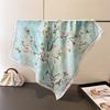 Floral Print Square Silk Scarf Luxury Neckerchief Scarf Hair Band Bandana Scarf  Women