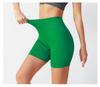 High-Waist Seamless Yoga Shorts - Women's European & American Style, 3/4 Length