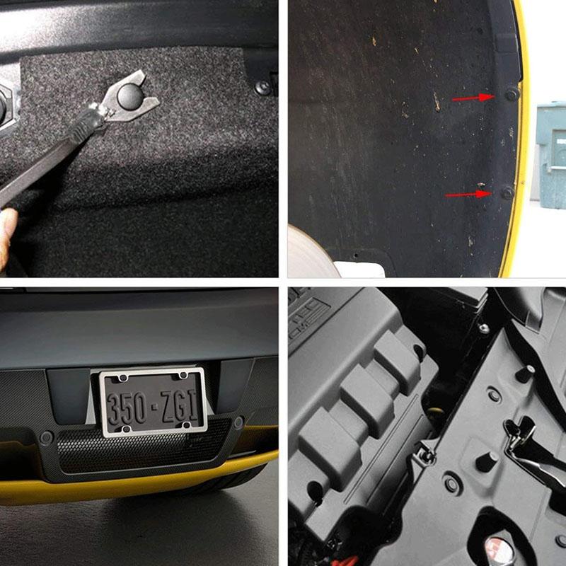 100 шт. автомобильные зажимы для крепления крыльев и бампера для GM # 1605396, 1595864; Крайслер 6030441; Форд 388577S, W705589-S300