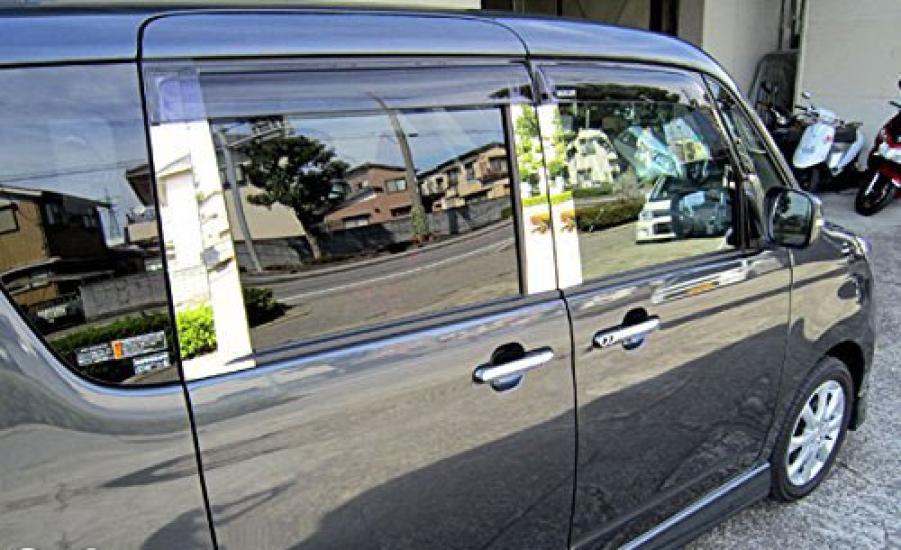 BRIGHTZ Stainless Steel Plated Pillar Panels for Toyota Solio MA15S with Visor for and Ultra-Mirror (10-Piece Set) (PIL-SIL-236) MA, MA15, A15,