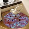 Elegant Rose Pattern Office Carpet Chair Mats, Home Decor, Sofa Rug, Office Carpet Gift for Any Room1118089a